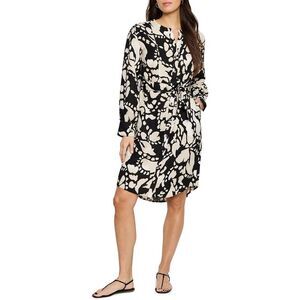 NIC+ZOE Black and Cream Midi Dress